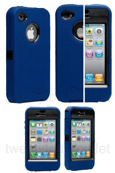 Otterbox Defender Iphone on Genuine Retail Packed Otterbox Defender Case For Iphone 4 Blue